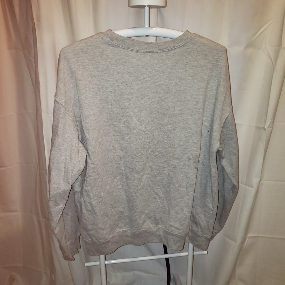 Radiate Love XXL 2XL Long Sleeve Graphic Yellow Sun Sweatshirt Gray Grey - Picture 4 of 5